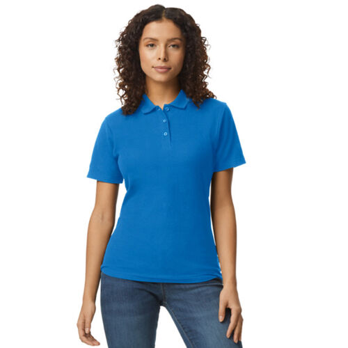 Gildan Ladies SoftStyle® Double Piqué Polo Shirt Thumbnail