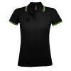 SOL'S Ladies Pasadena Tipped Cotton Piqué Polo Shirt Thumbnail