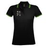 SOL'S Ladies Pasadena Tipped Cotton Piqué Polo Shirt Thumbnail