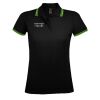 SOL'S Ladies Pasadena Tipped Cotton Piqué Polo Shirt Thumbnail